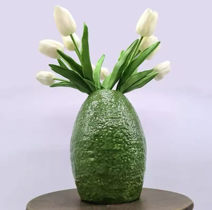 Vase rigolo en céramique imitation avocat – idée cadeau originale