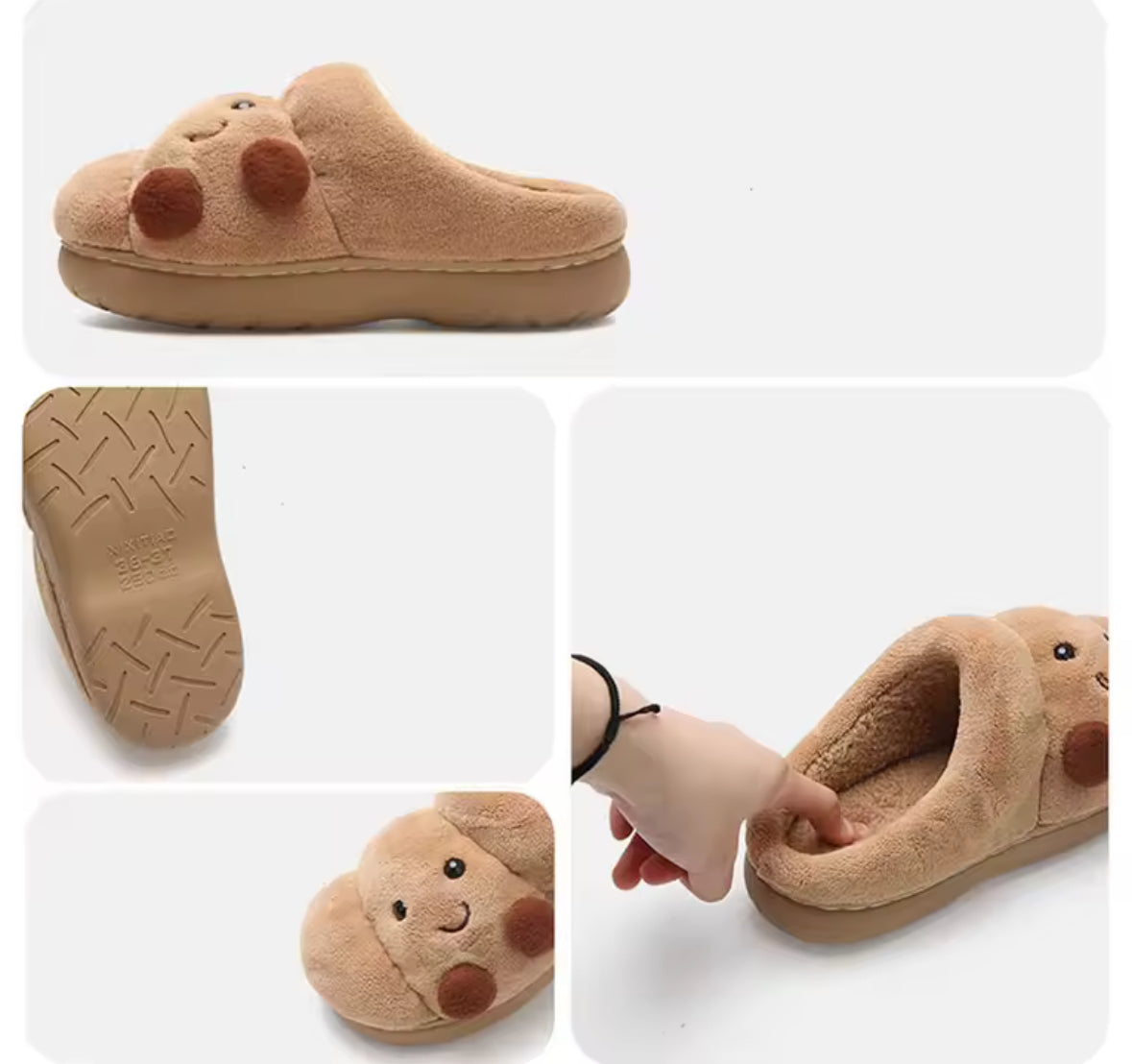 Chaussons gourmands en forme de croissant – idée cadeau originale et amusante pour l’hiver