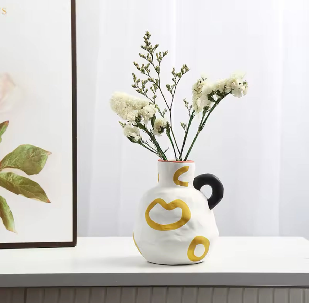 Vase en céramique original avec formes artistiques – Pièce unique pour une décoration haut de gamme
