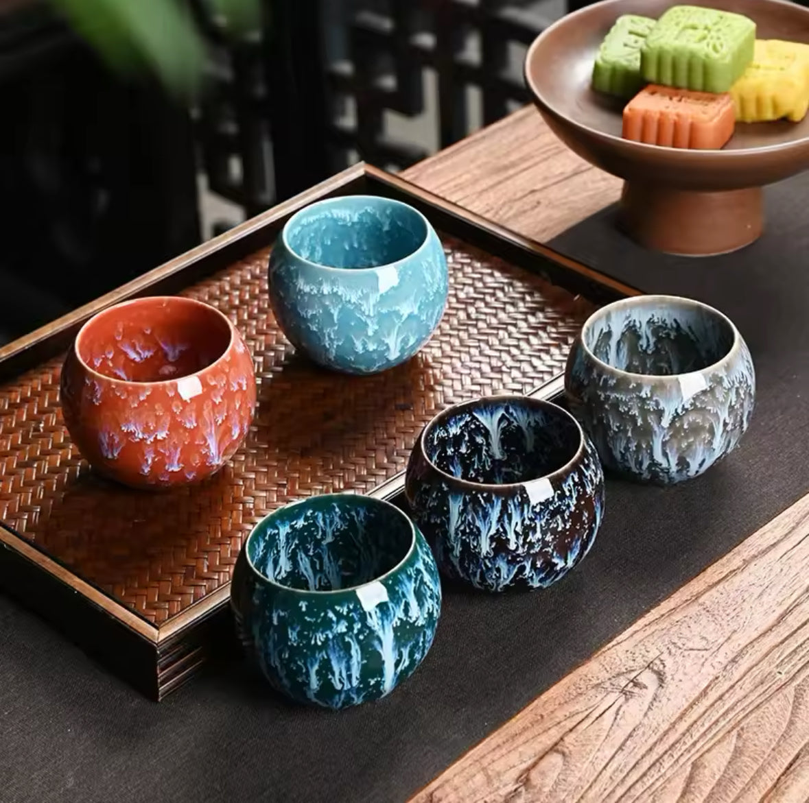 Tasses en porcelaine pour cérémonie de thé Kung Fu – design oriental unique