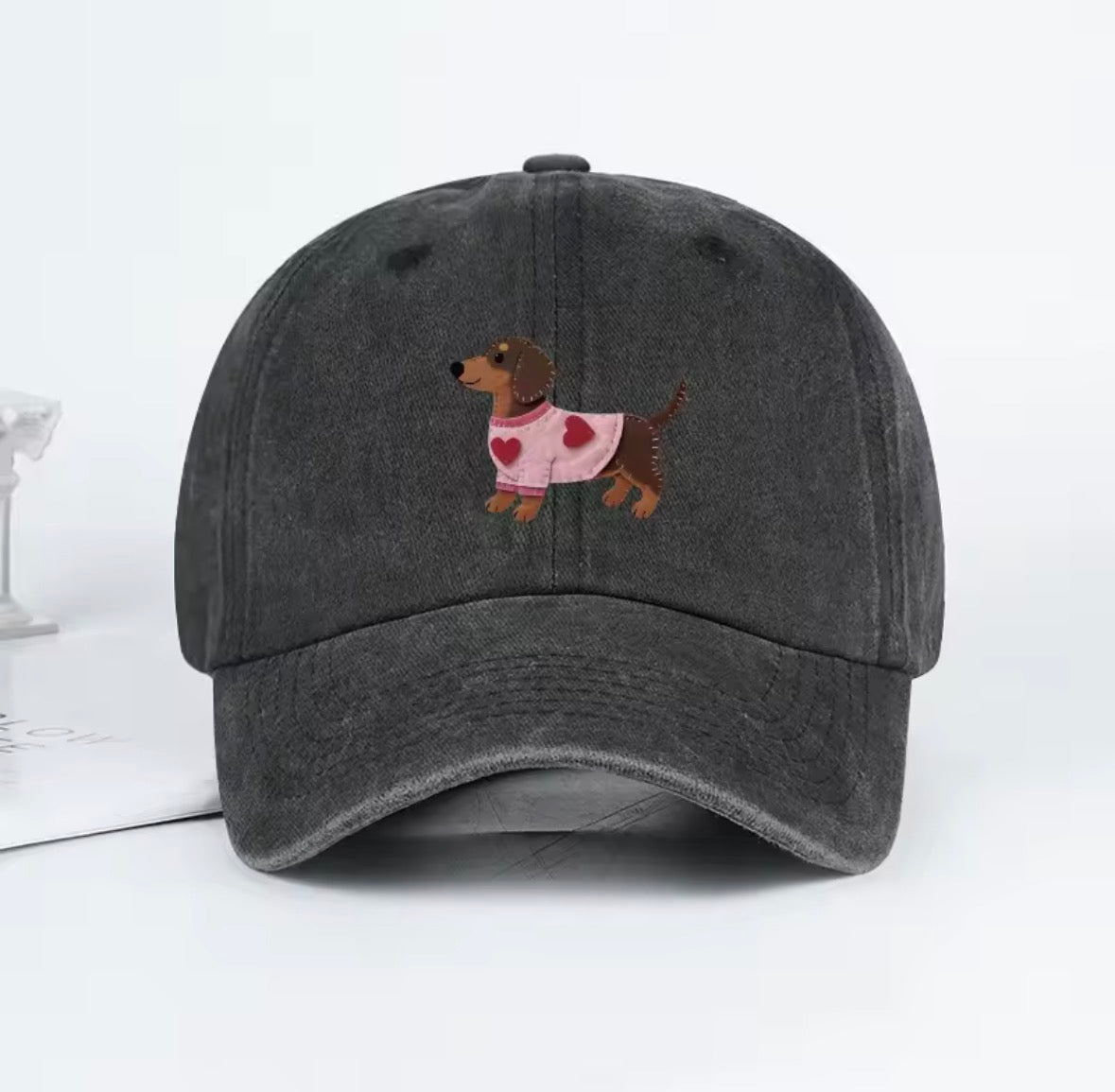 Casquette Teckel – Broderie Cœur