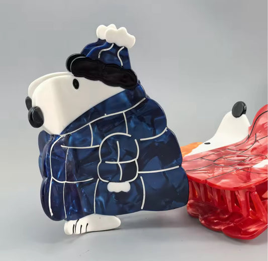 Pince à Cheveux Snoopy Hiver