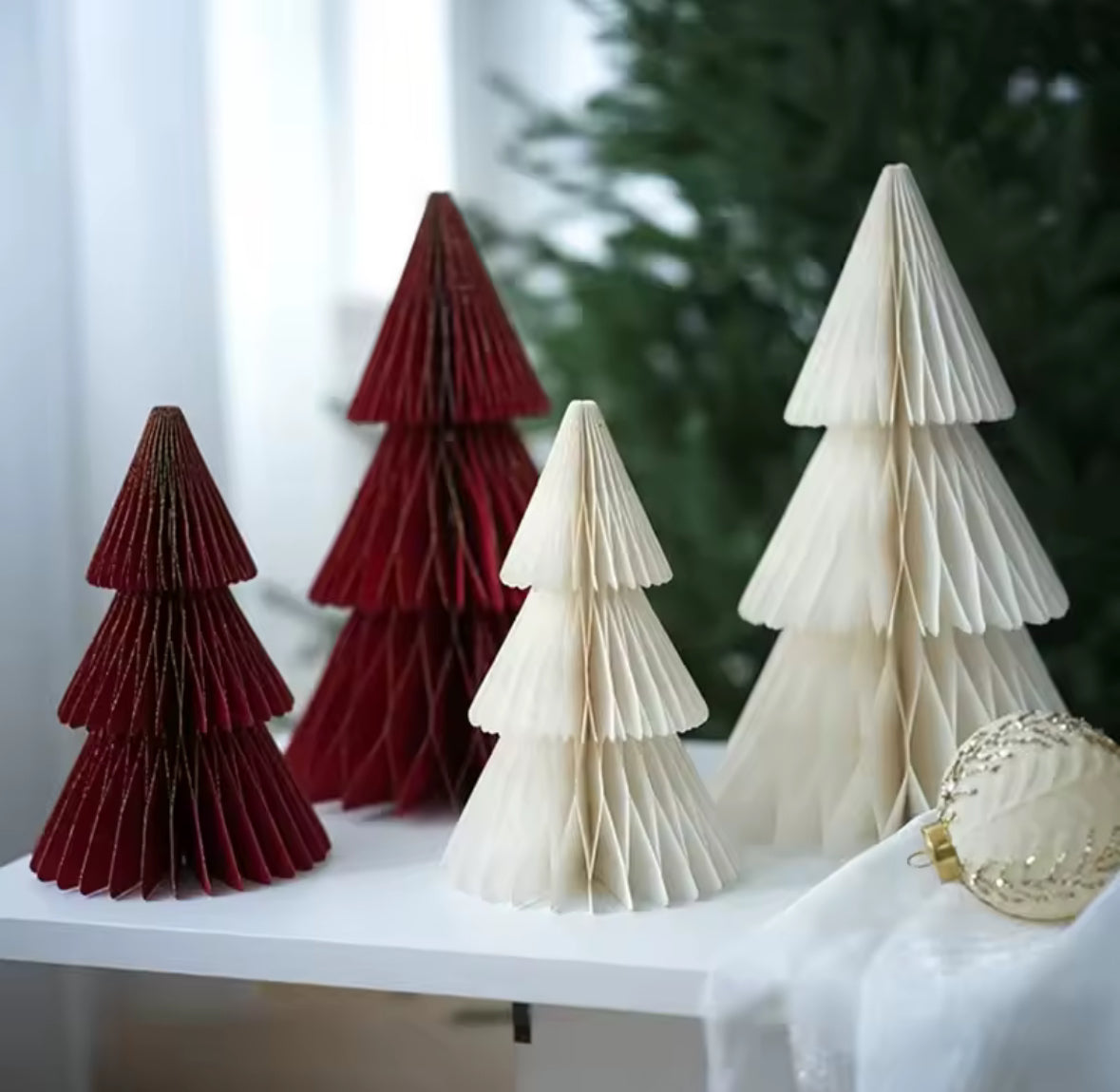 Sapin de Noël pliable en papier – 20 cm / 25 cm / 30 cm