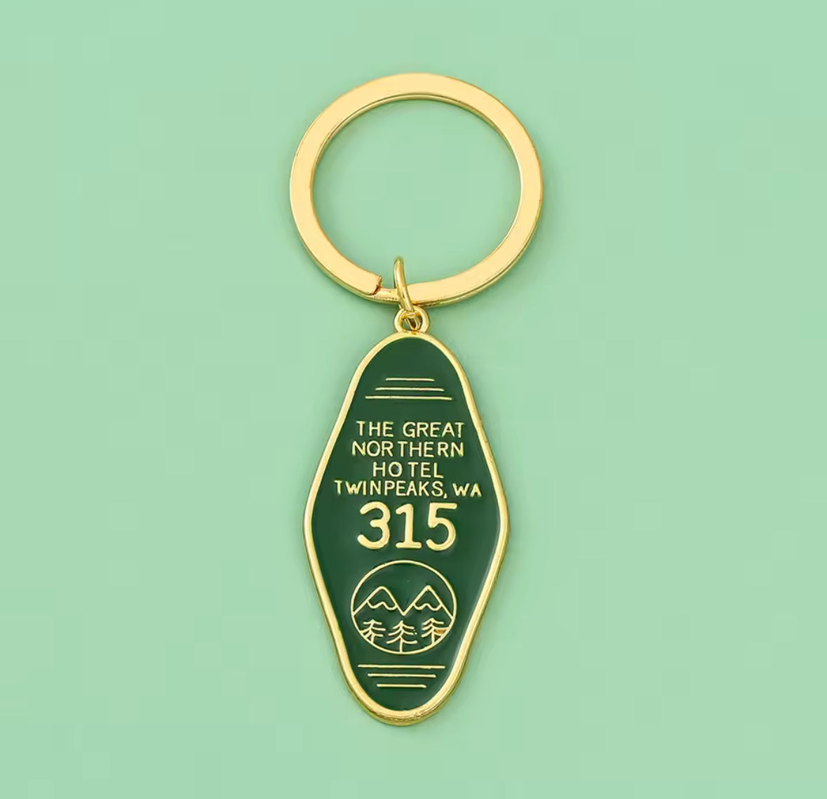 Porte-clés hôtel vintage collector pop culture série culte