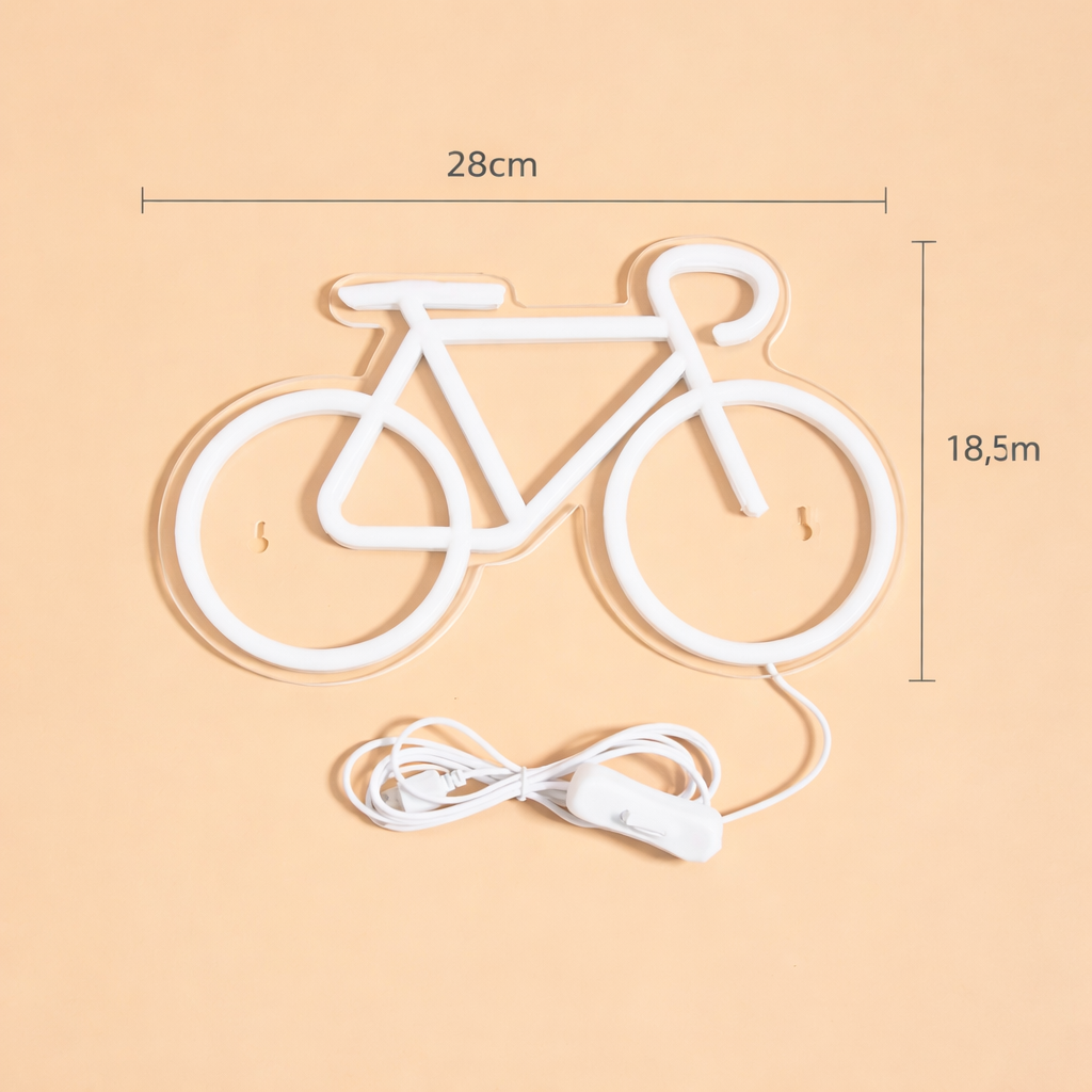 néon vélo esthétique lumière décoration intérieure