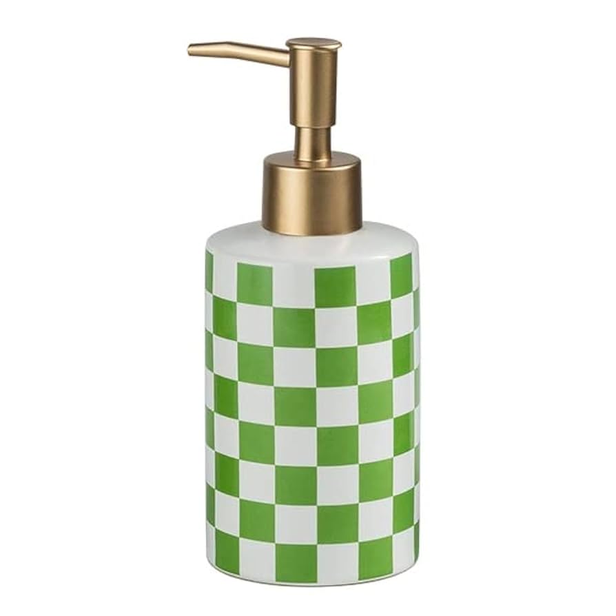 Flacon de savon graphique pour salle de bain ou cuisine moderne