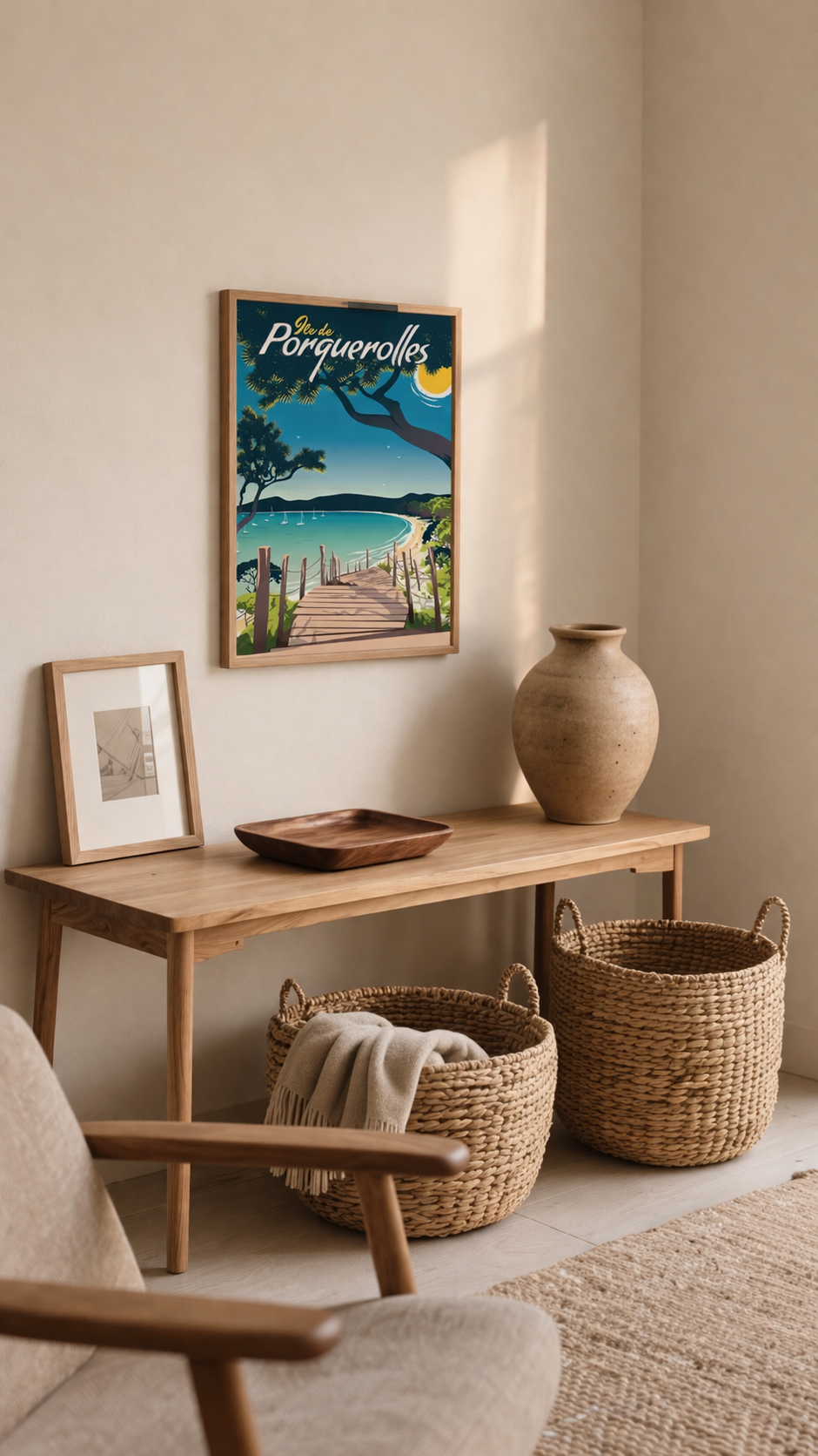 affiche calanques vintage poster paysage mediterranee