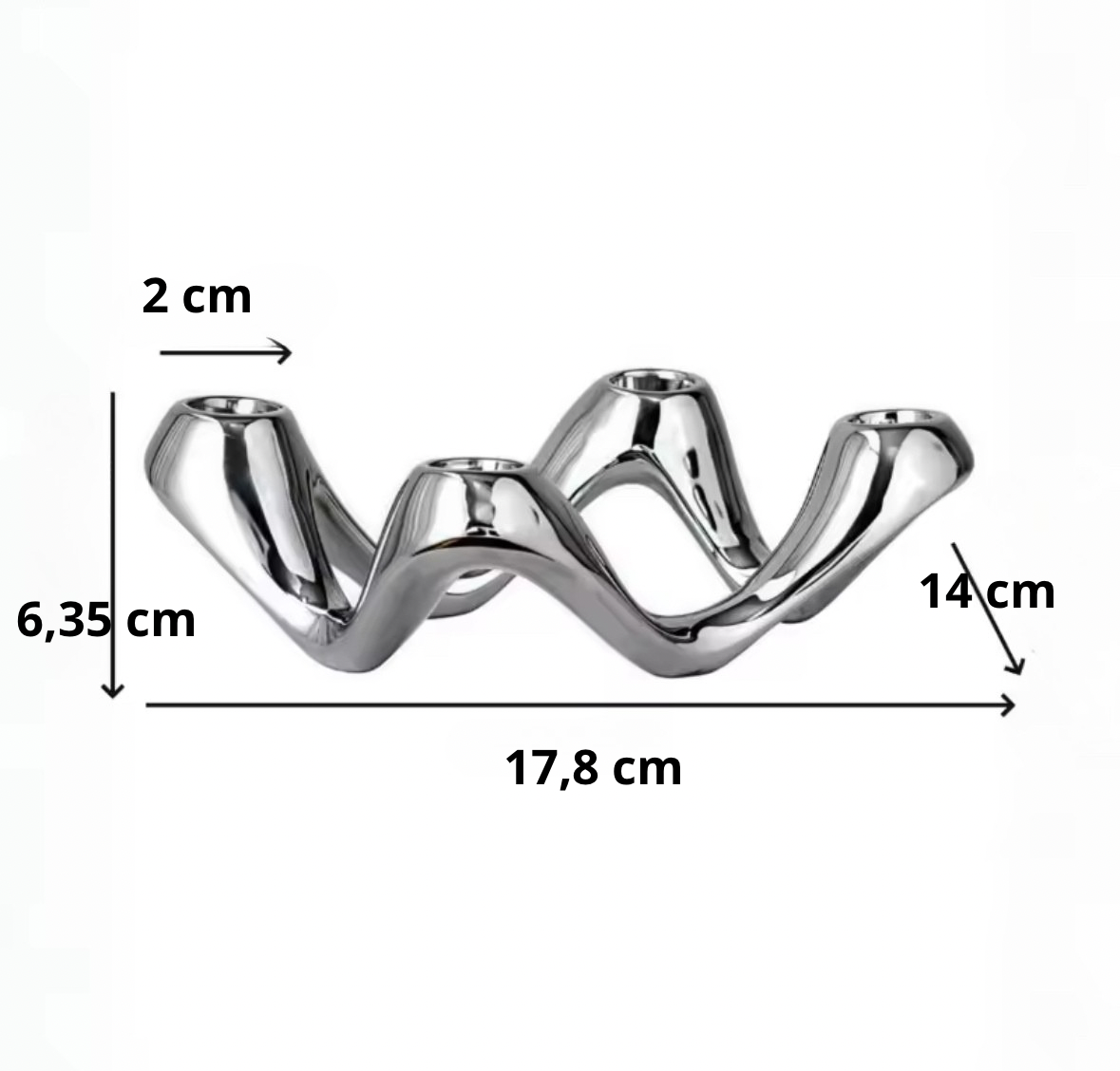 Bougeoir Chromé Design