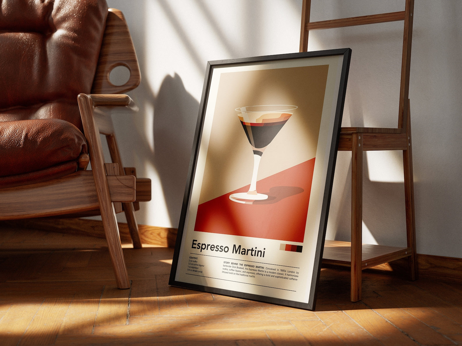 Affiche graphique boisson – Art mural inspiré de la culture mixologique