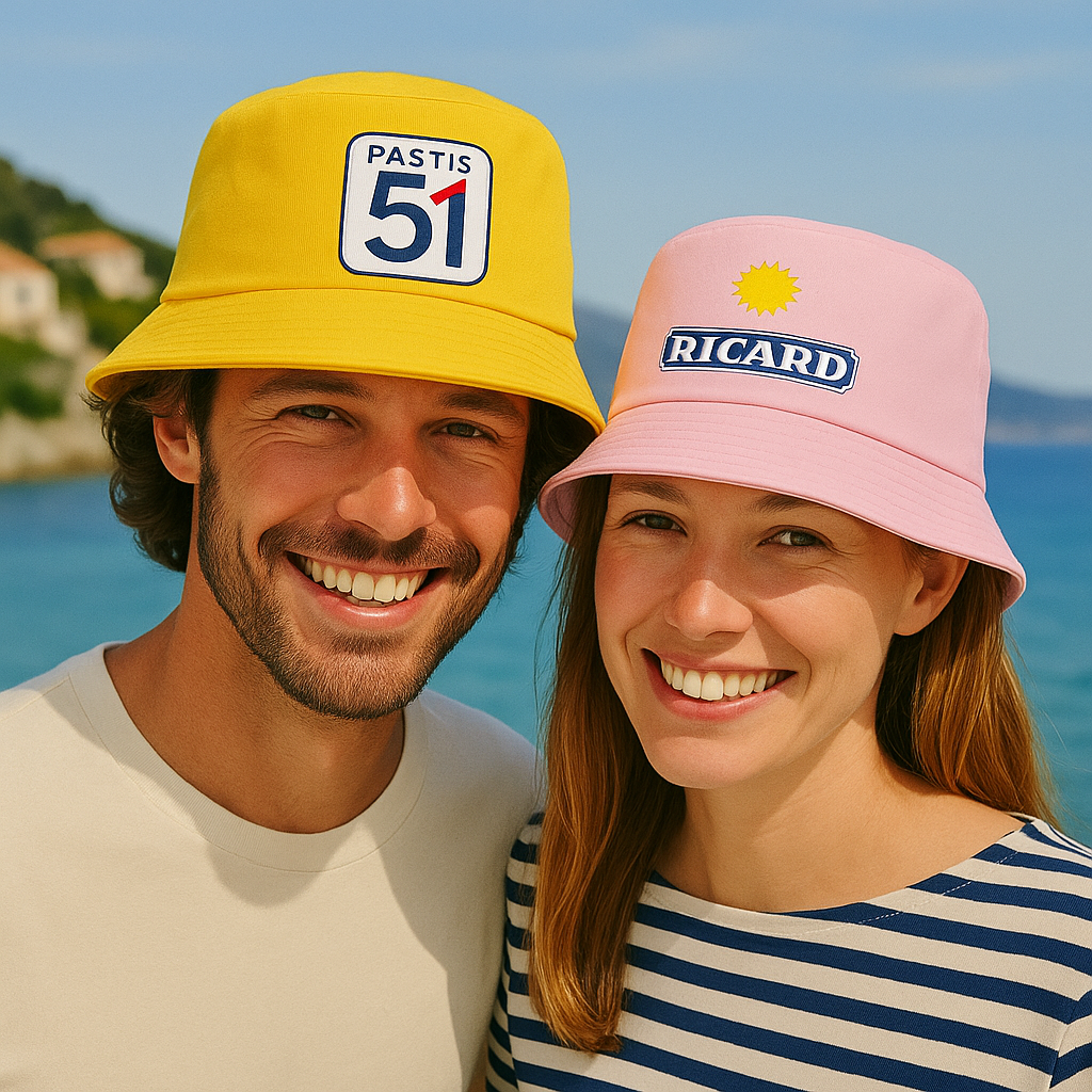 Bob Ricard jaune – Chapeau rétro été mixte Maison Pamplune, accessoire apéro iconique