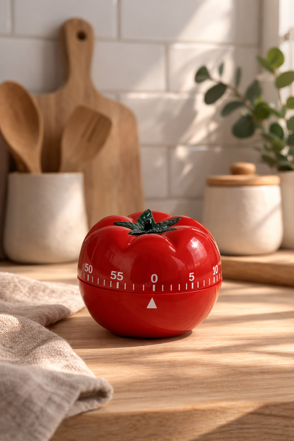 Minuteur tomate décoratif tendance pour accessoire cuisine moderne et pratique