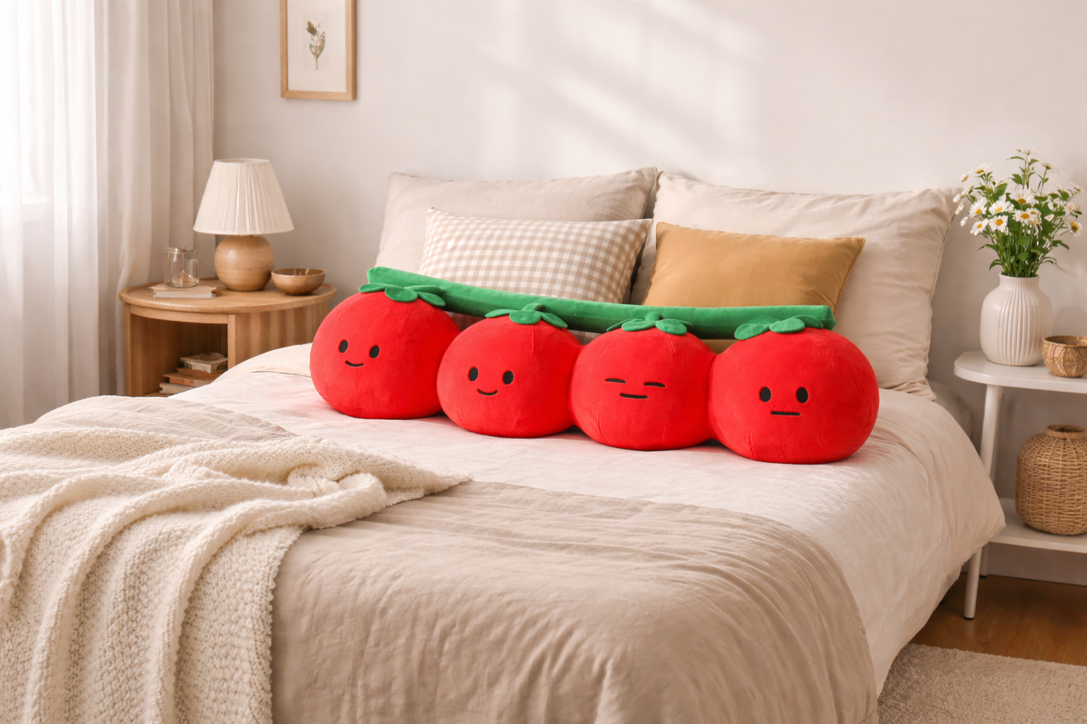 coussin tomate design fun déco salon cuisine tendance