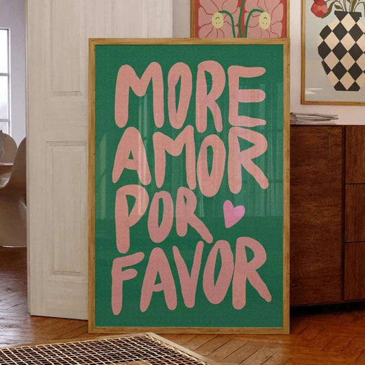 Poster artistique typographique avec texte positif – Idéal pour une déco tendance