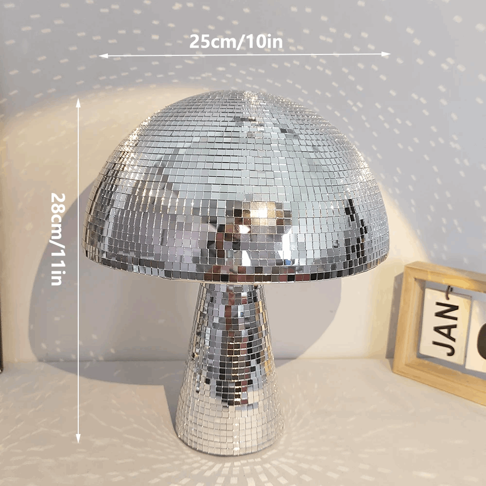 Accessoire déco brillant champignon style rétro