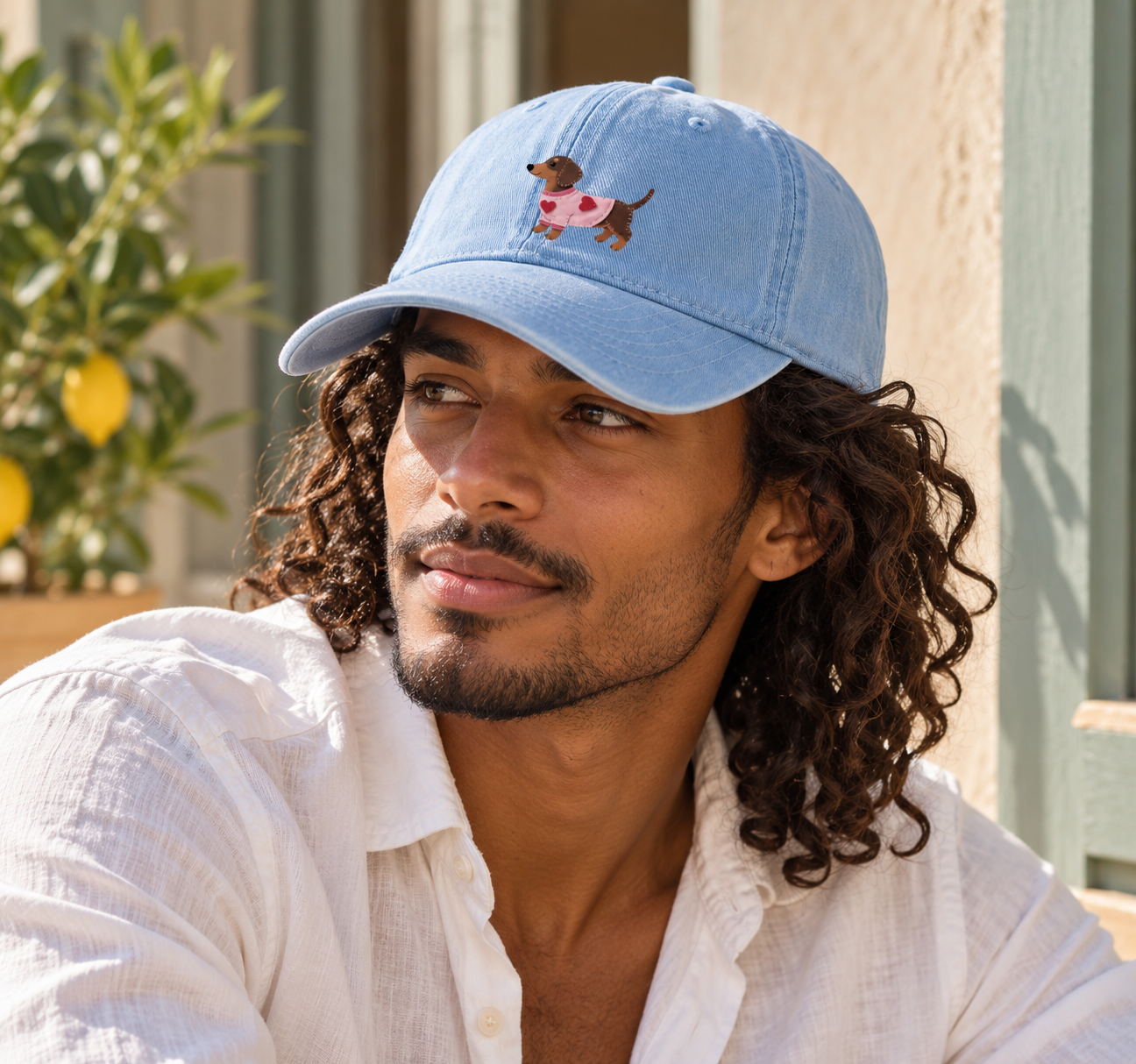 Casquette Teckel – Broderie Cœur